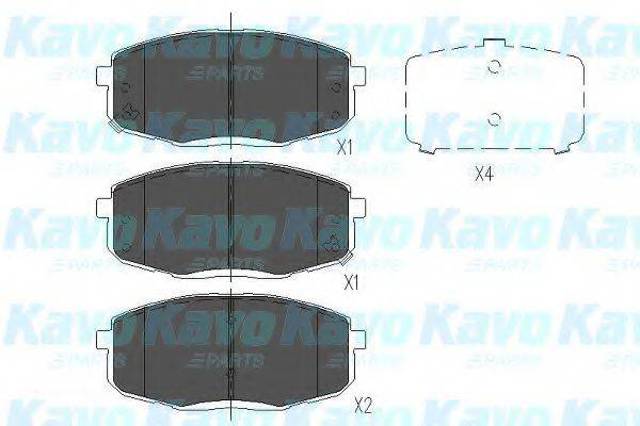 Дискові гальма KBP3036 KAVO PARTS