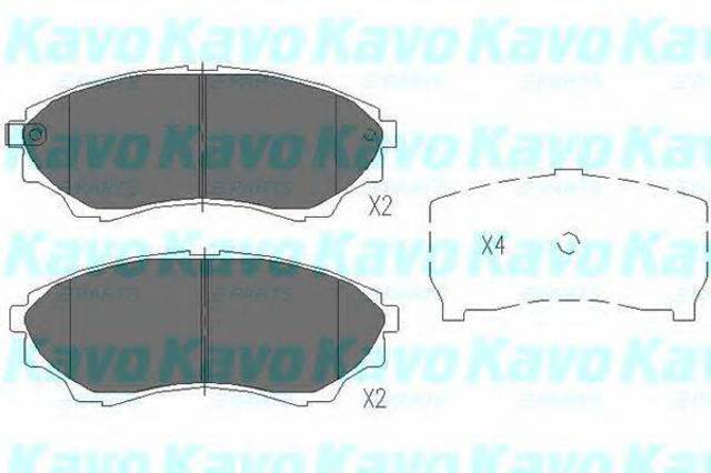 Тормозні колодки KBP4514 KAVO PARTS