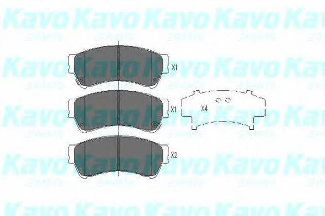 Дискові гальма KBP4557 KAVO PARTS