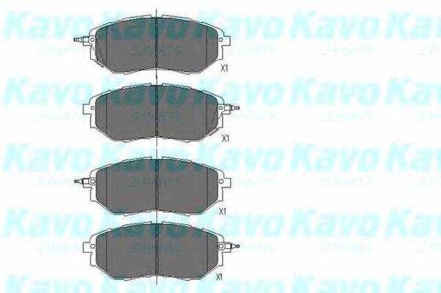 Передні гальмівні колодки KBP8020 KAVO PARTS