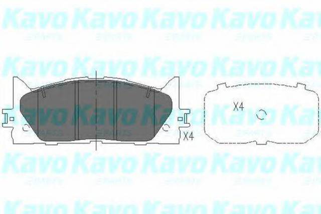 Передні гальмівні колодки KBP9087 KAVO PARTS