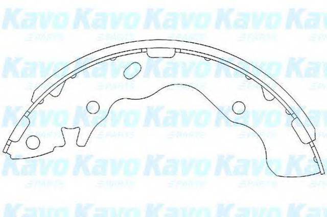 Колодки гальмівні задні, барабанні KBS3402 KAVO PARTS