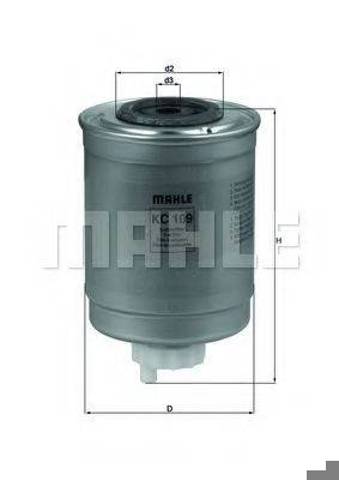 Фільтр тонкого очищення палива KC109 MAHLE