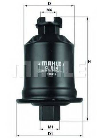 Фільтр паливний KL514 MAHLE