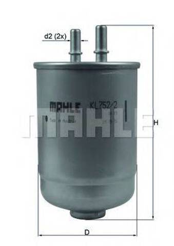 Фільтр палива KL7522D MAHLE