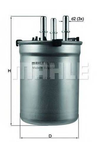 Фільтр тонкого очищення палива KL838 MAHLE