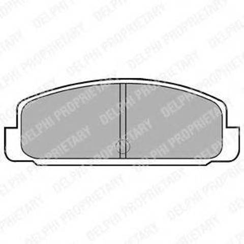 Задні дискові колодки LP401 DELPHI