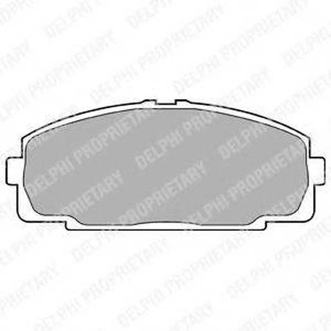 Передні гальмівні колодки LP989 DELPHI