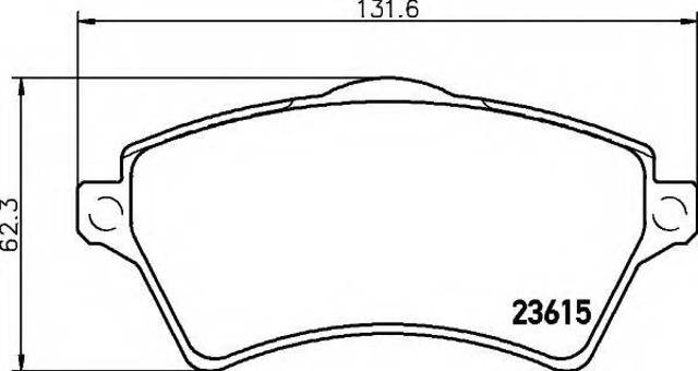 Колодки передні LR021899 LAND ROVER