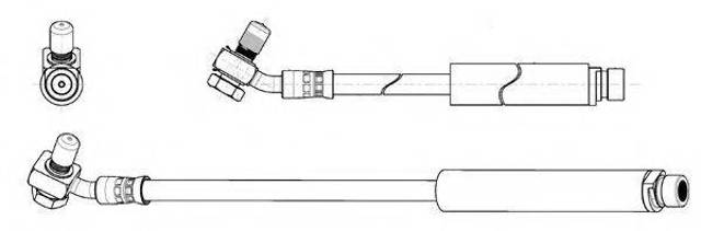 Шланг гальмівний задній LR058009 LAND ROVER