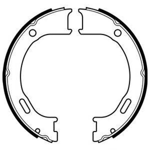 Колодки стоянкового гальма LS2076 DELPHI