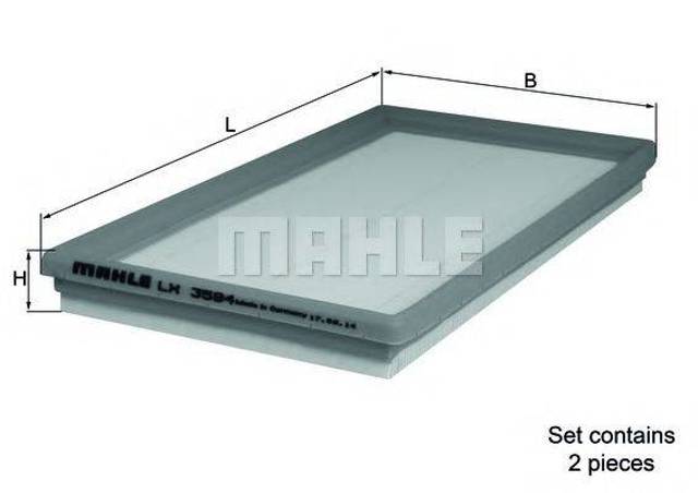 Елемент повітряного фільтра LX3594S MAHLE
