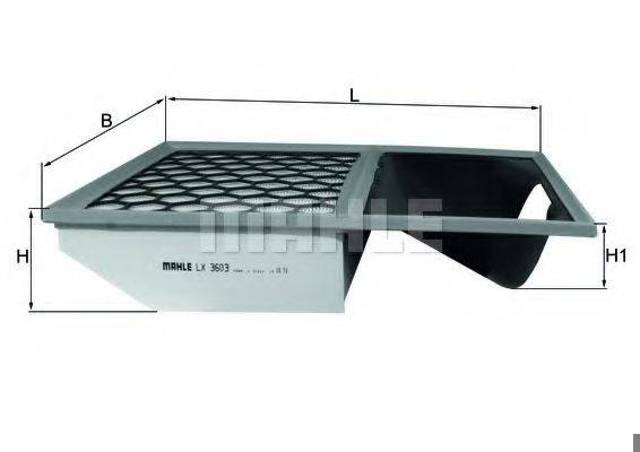 Повітряний фільтр двигуна LX3603 MAHLE