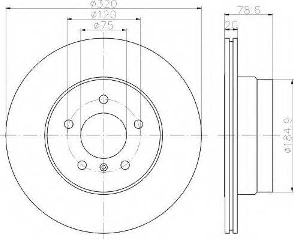 Диск гальмівний задній MBR5143 ARVIN MERITOR