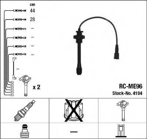 Комплект проводов зажигания MD338624
