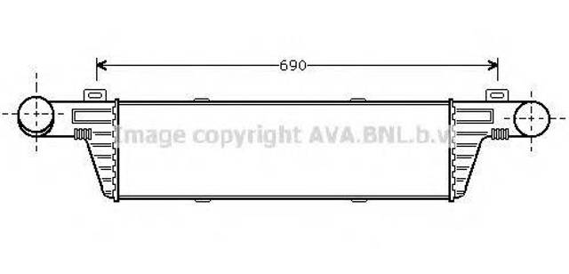 Радіатор интеркуллера MSA4224 AVA