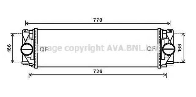 Охолоджувач наддувочного повітря MSA4582 AVA