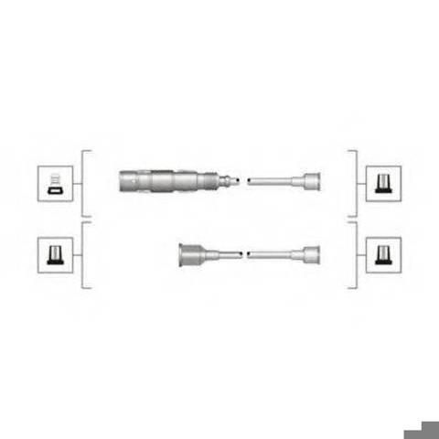Дріт високовольтні, комплект MSQ0036 MAGNETI MARELLI