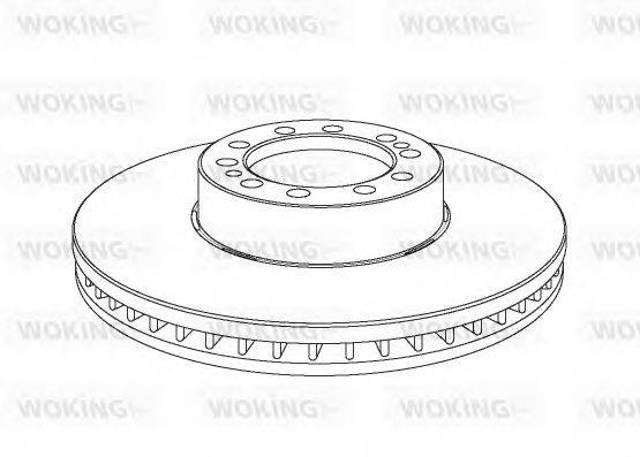 Гальмо дискове переднє NSA107520 WOKING