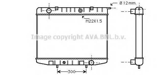 Радіатор OL2337 AVA