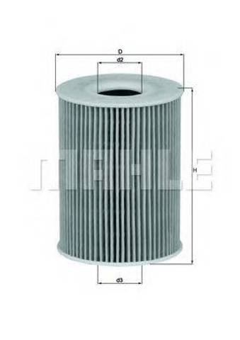 Маслофільтр OX254D3 MAHLE