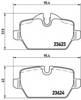 Задні гальмівні колодки P06037 BREMBO