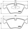 Колодки передні P06040 BREMBO