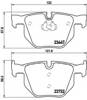 Задні колодки P06056 BREMBO