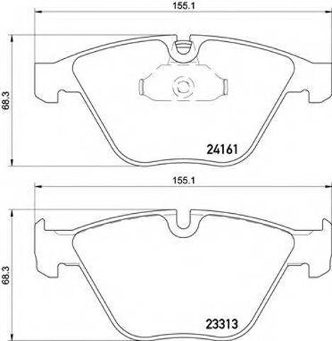 Передні гальмівні колодки P06081 BREMBO