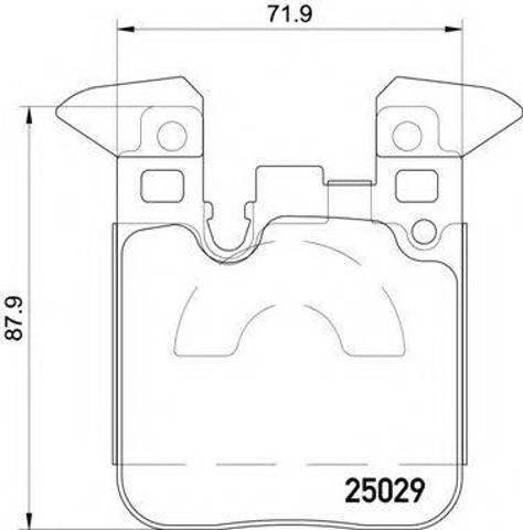Колодки гальмівні задні, дискові P06087 BREMBO