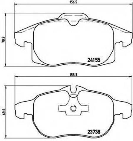 Гальмівні колодки P10011 BREMBO