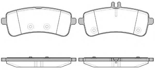 Колодки гальмові задні, дискові P1494300 WOKING