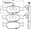 Колодки гальмівні передні, дискові P23057 BREMBO