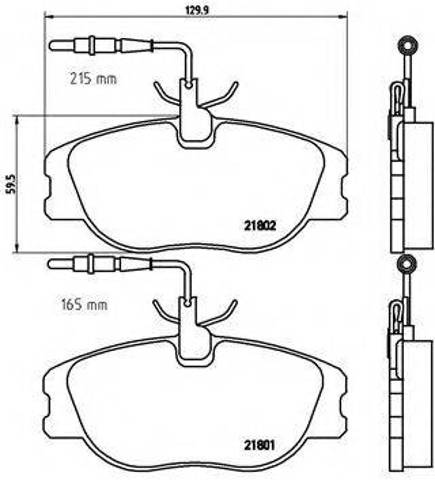 Гальмівні колодки P23061 BREMBO