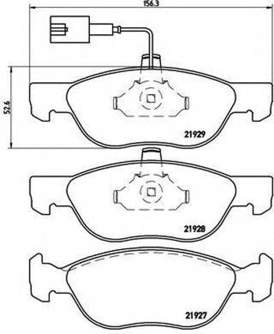 Колодки передні P23070 BREMBO