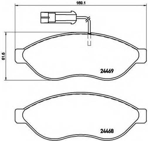 Колодки передні P23144 BREMBO