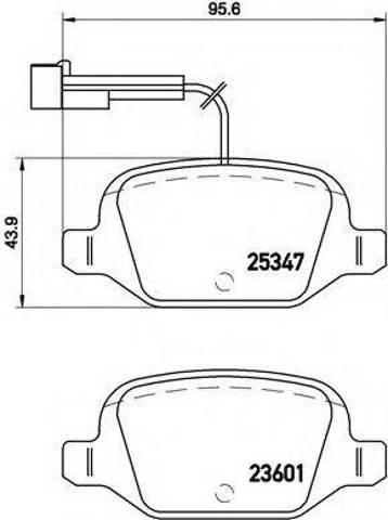 Передні гальмівні колодки P23146 BREMBO