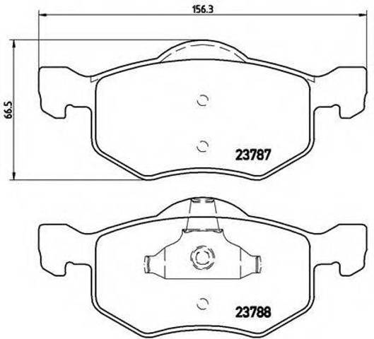 Колодки гальмівні дискові комплект P24056 BREMBO