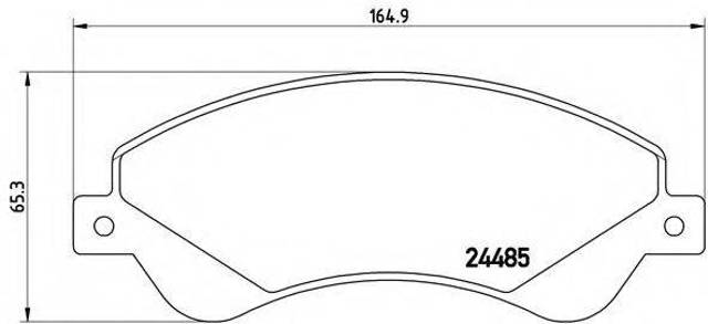Колодки передні P24065 BREMBO