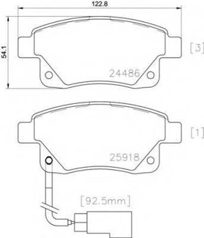 Колодки на гальмо задній дисковий P24066 BREMBO