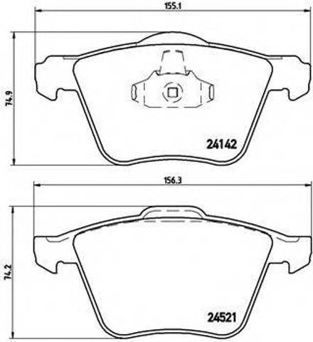 Тормозні колодки P24077 BREMBO