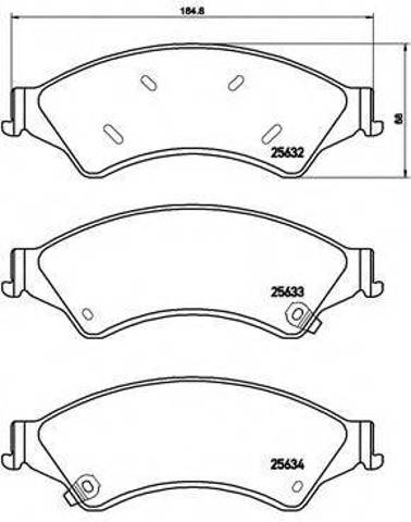Колодки передні P24153 BREMBO