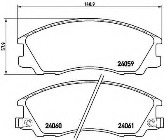 Тормозні колодки P30017 BREMBO