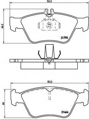 Передні гальмівні колодки P50023 BREMBO