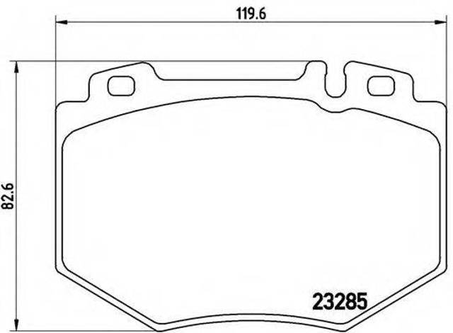 Тормозні колодки P50048 BREMBO