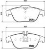 Комплект задніх колодок P50104 BREMBO