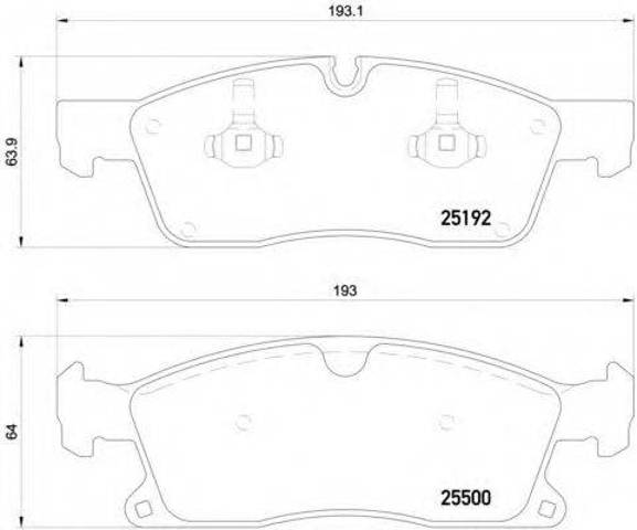 Тормозні колодки P50109 BREMBO