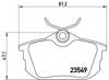 Задні гальмівні колодки P54023 BREMBO