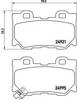 Задні колодки P56095 BREMBO