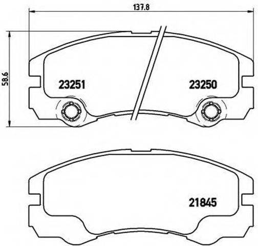 Гальмівні колодки P59033 BREMBO